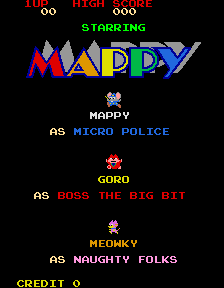 Mappy from MAME 0.58